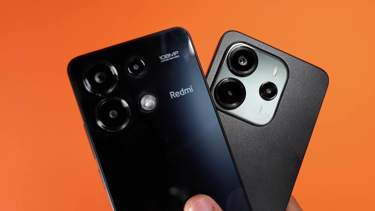Redmi Note 13 4G y Redmi Note 14 4G juntos por detrás