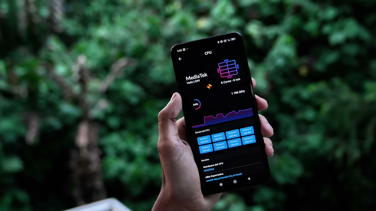 Información del procesador MediaTek Helio G99 del Redmi Note 14 4G